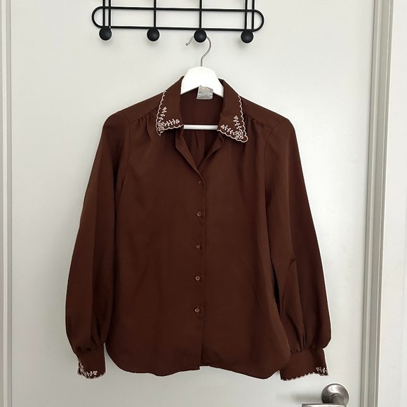 Vintage "Western" Button Up Blouse - Picture 1 of 6